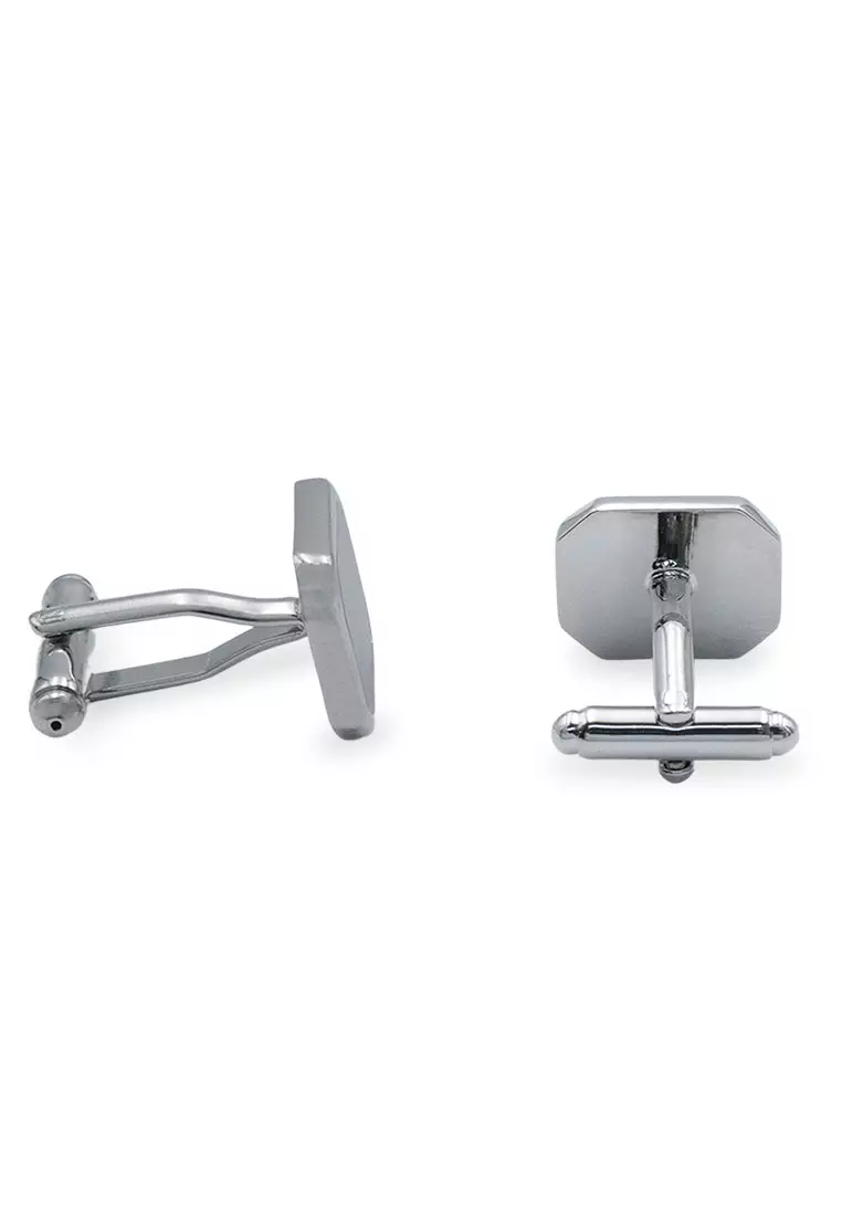 Acarigua Rectangle Chrome Cufflink