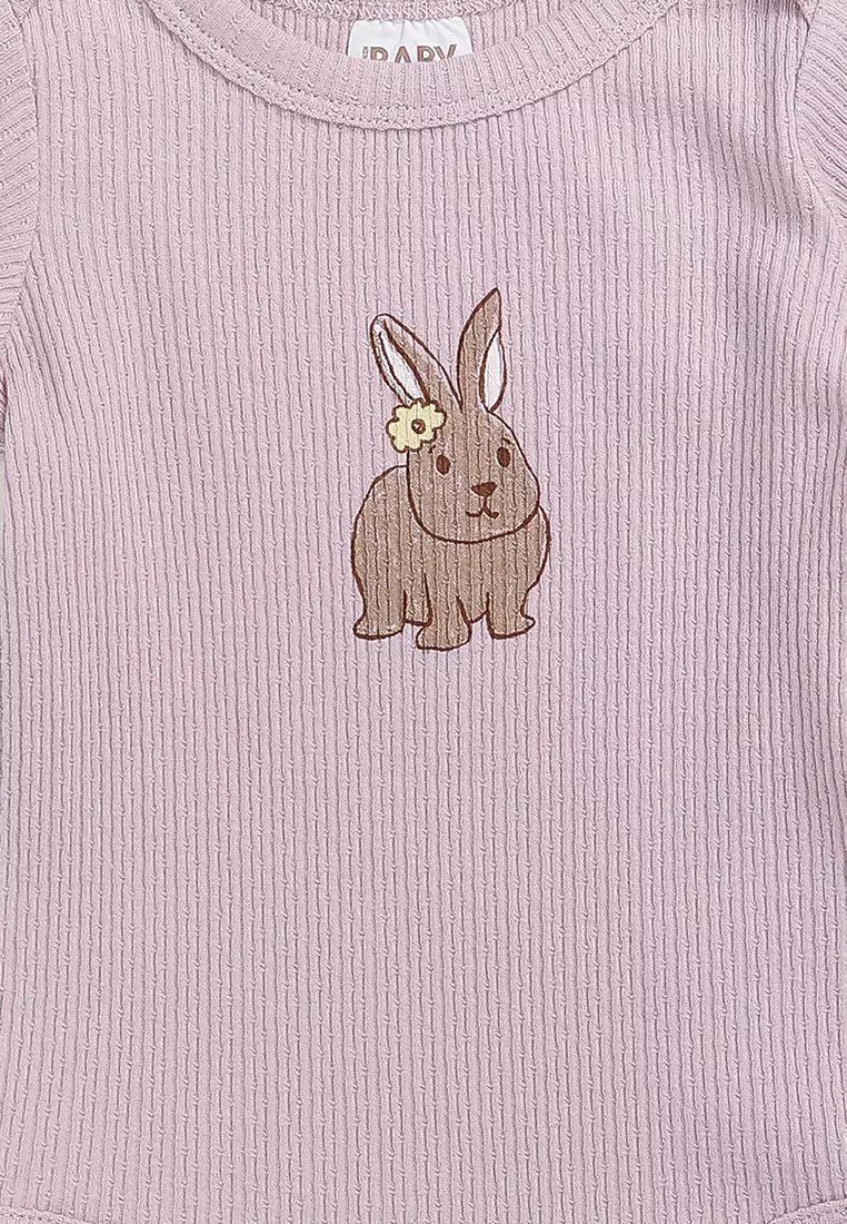 Organic Pointelle Long Sleeves Bubbysuit