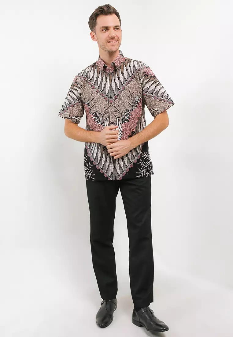 BATIK TALENTA EXCLUSIVE Lengan pendek PARANG PEACH-PEACH