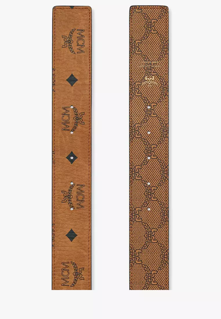 Claus M Reversible Monogram Belt 1.5”