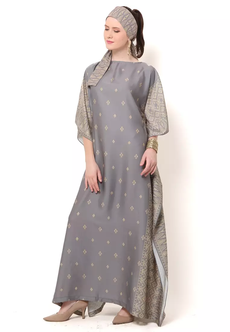 Kanzi Exclusive Short Sleeve Songket Kaftan