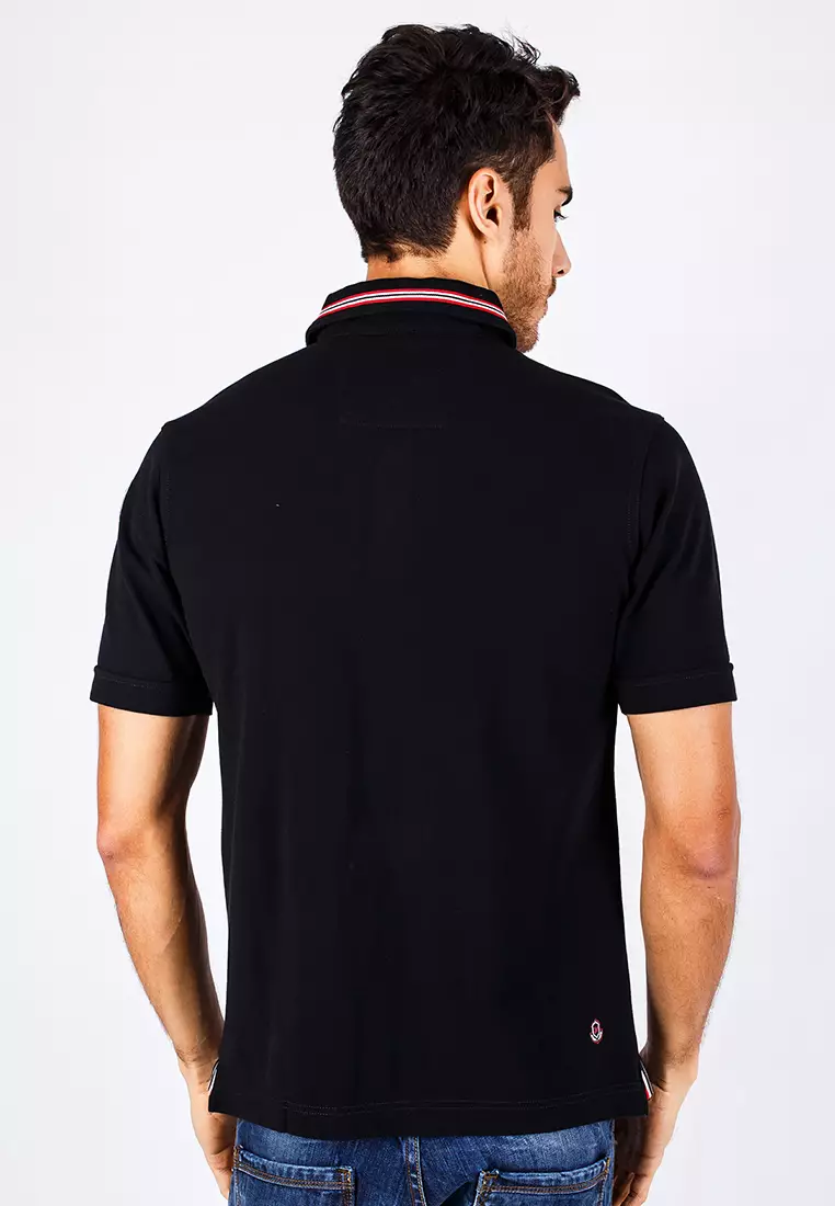 Johnwin - Kaos Polo Casual - Navy - Slim Fit - FTS.625.M020.33.C S/S