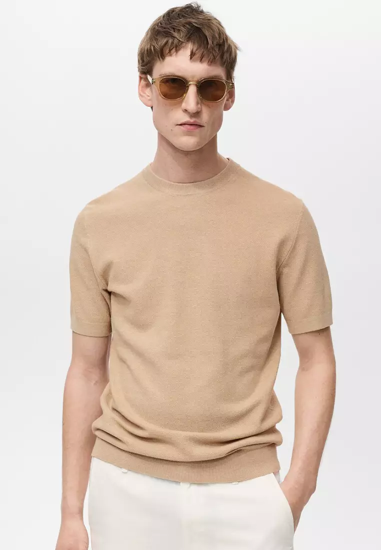 MANGO Man Fine-Knit T-Shirt