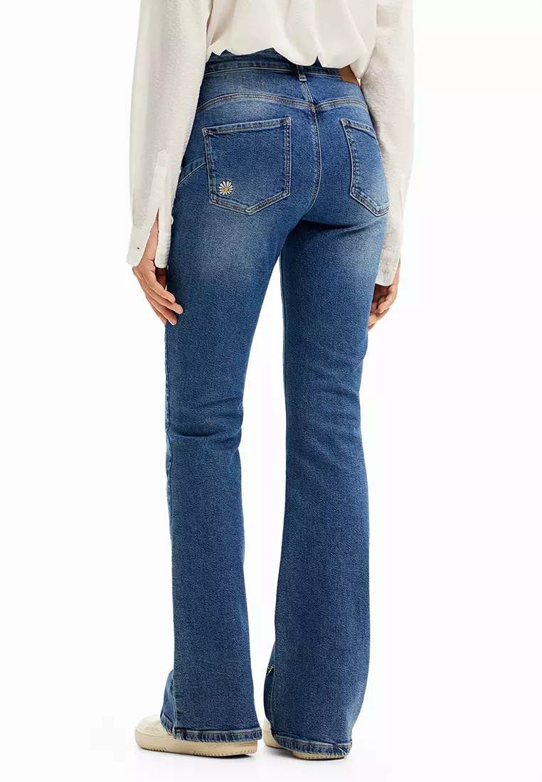 Desigual Woman Daisy flare jeans.