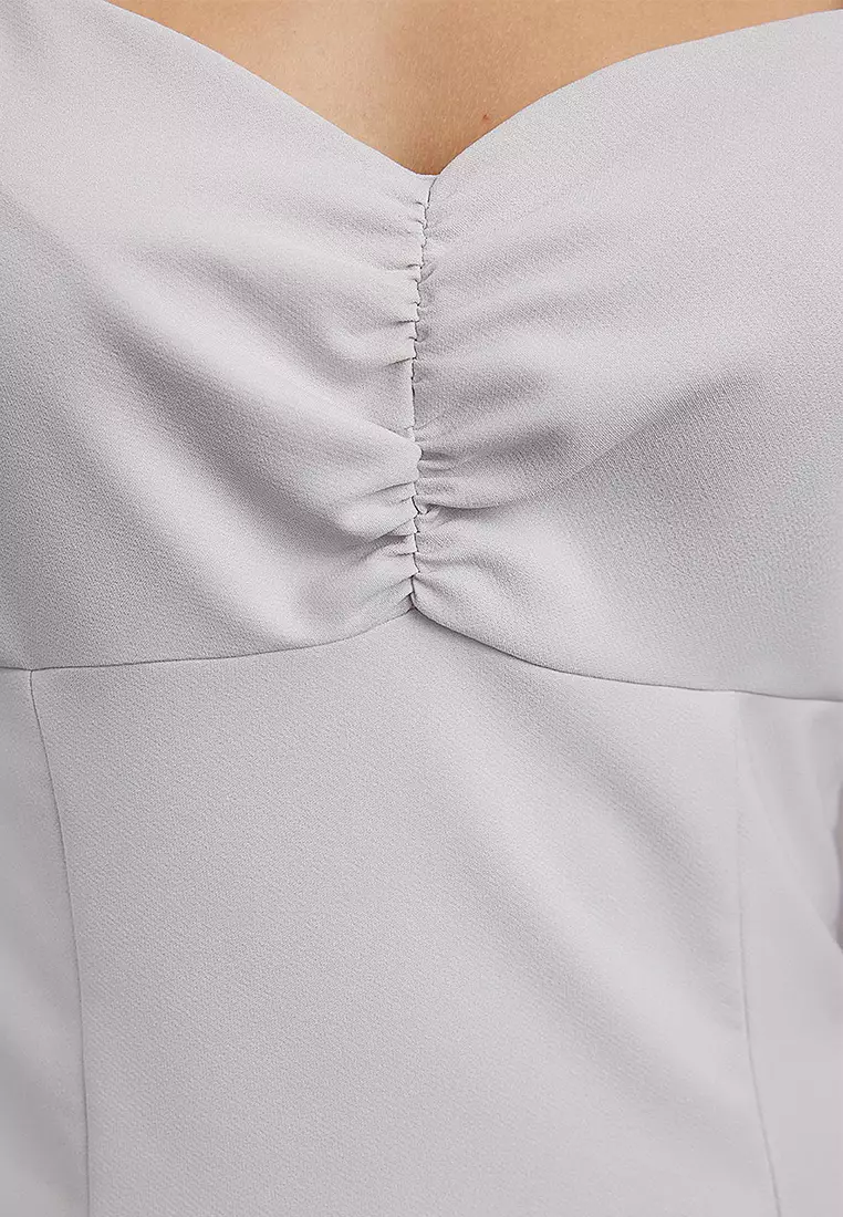 Sweetheart Ruched Blouse