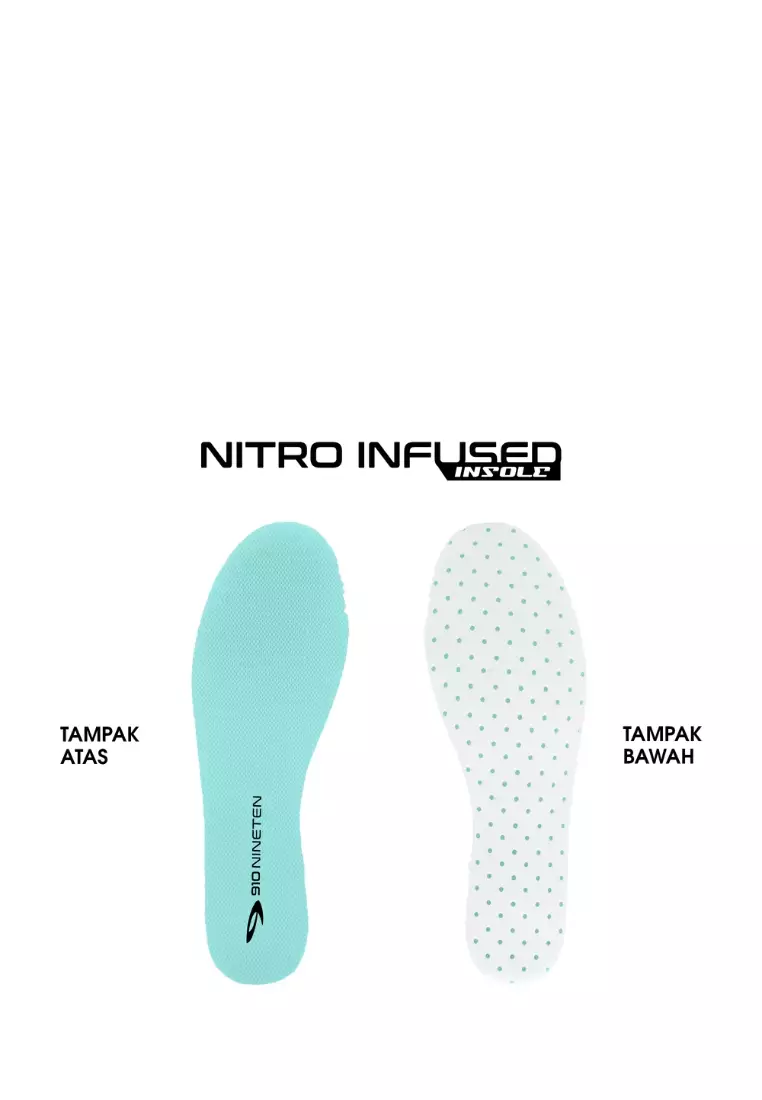 910 Nineten Haze Inferno Sepatu Lari - Hitam/Hijau