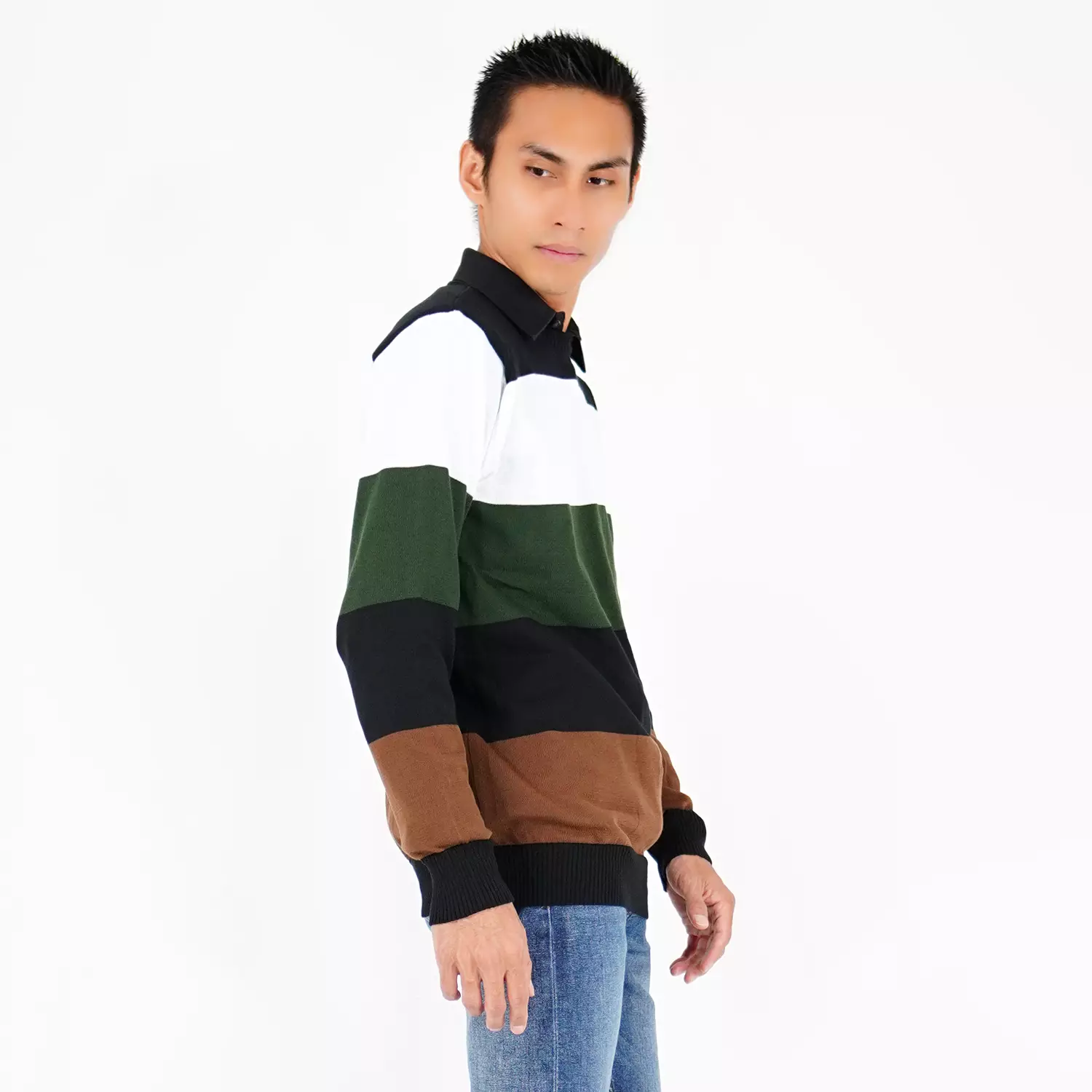 OKECHUKU Bruno Sweater Pria Knit Sweater Rajut Pria Switer Pria Korea