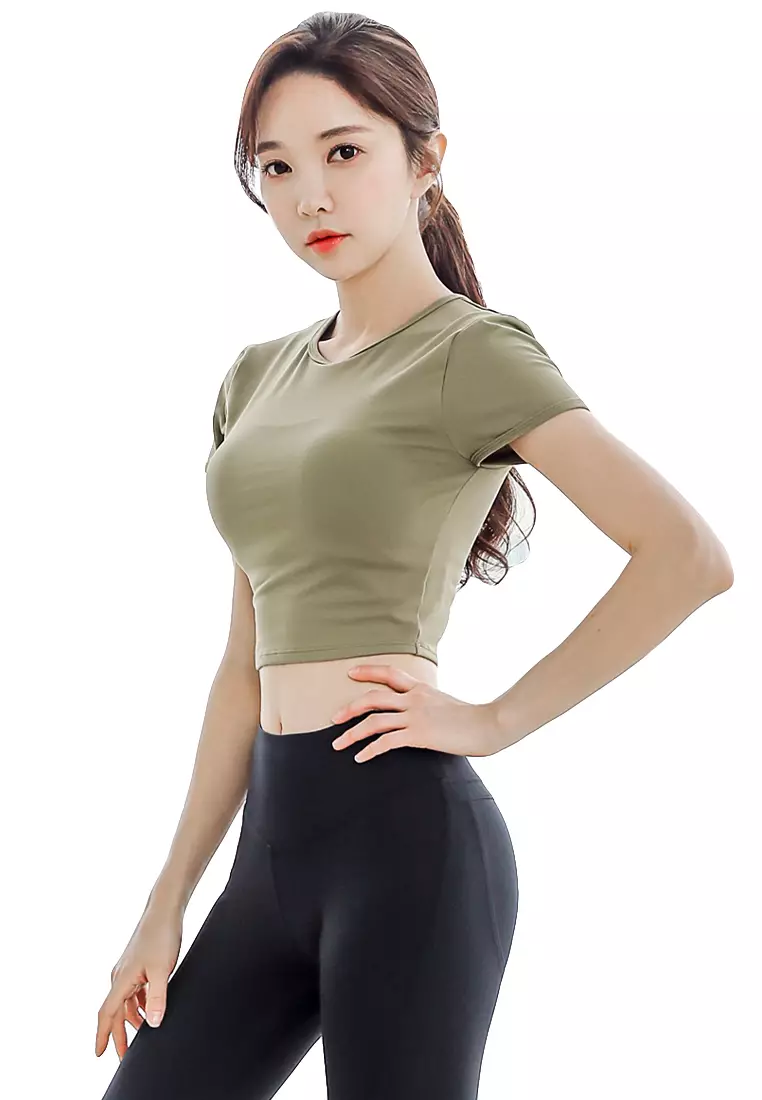(3PCS) Quick Dry Running Fitness Yoga Dance Set (Tops+Bra+Bottoms)