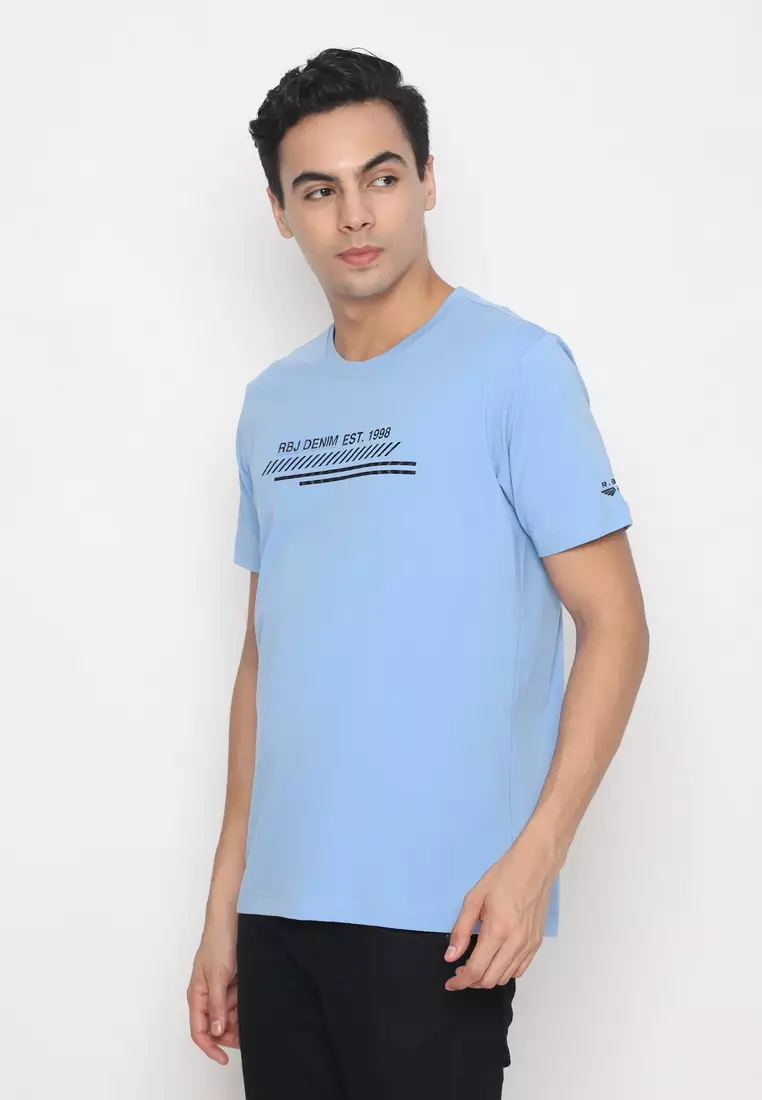 RBJ T-Shirt Cotton Spandex Pria 2482370601