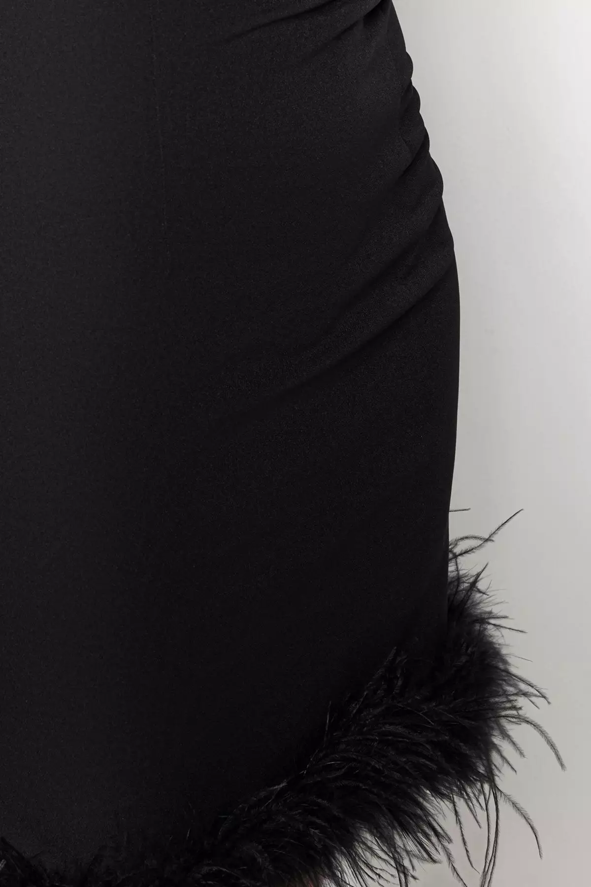 Fur Trim Choker Dress