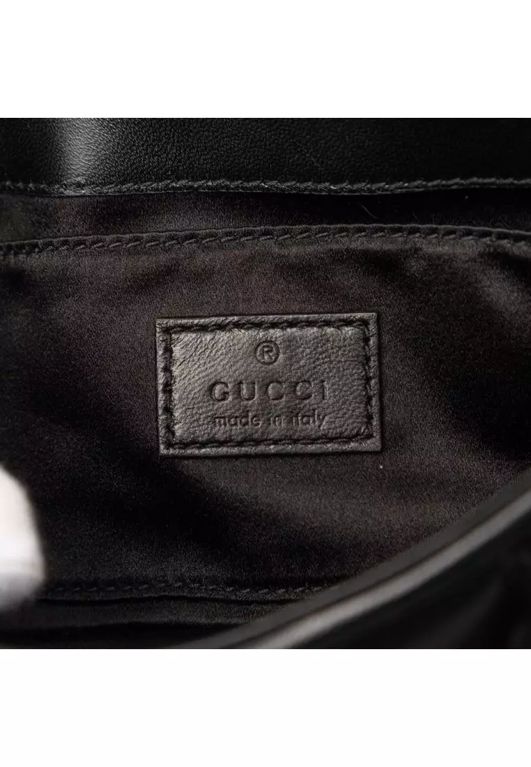 Pre-Loved Gucci Small Quilted Leather Horsebit Chain Satchel