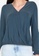 Origin by Zalora navy Wrap Top made from TENCEL™ CD900AAB2A1460GS_3