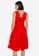 Hopeshow red Sleeveless Lace Midi Dress 4AD64AA8495312GS_2