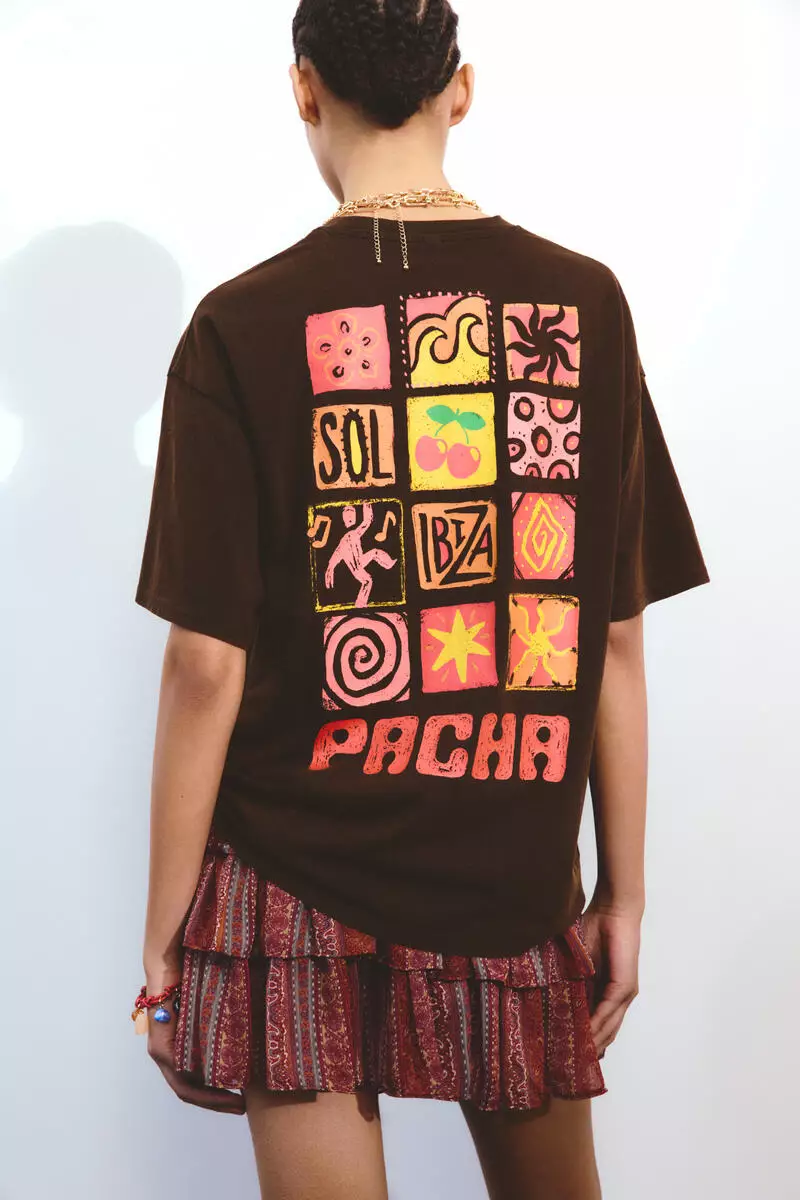 Oversized print-motif T-shirt