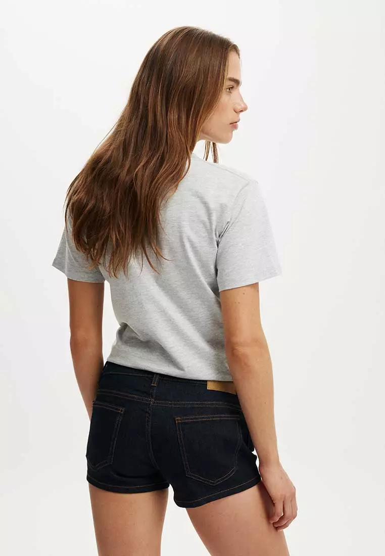 Micro Low Denim Shorts