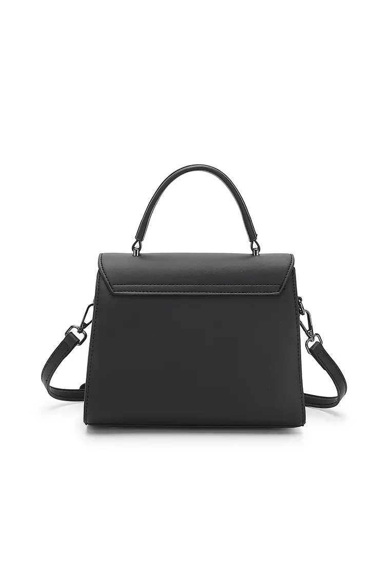 Women's Top Handle Bag / Sling Bag / Crossbody Bag / Shoulder Bag (Tas Tangan Wanita / Tas Selempang Wanita / Tas Bahu Wanita) - Hitam