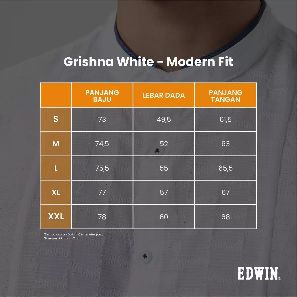 Kemeja Koko Pria Lengan Panjang Baju Muslim Pria GRISHNA WHITE