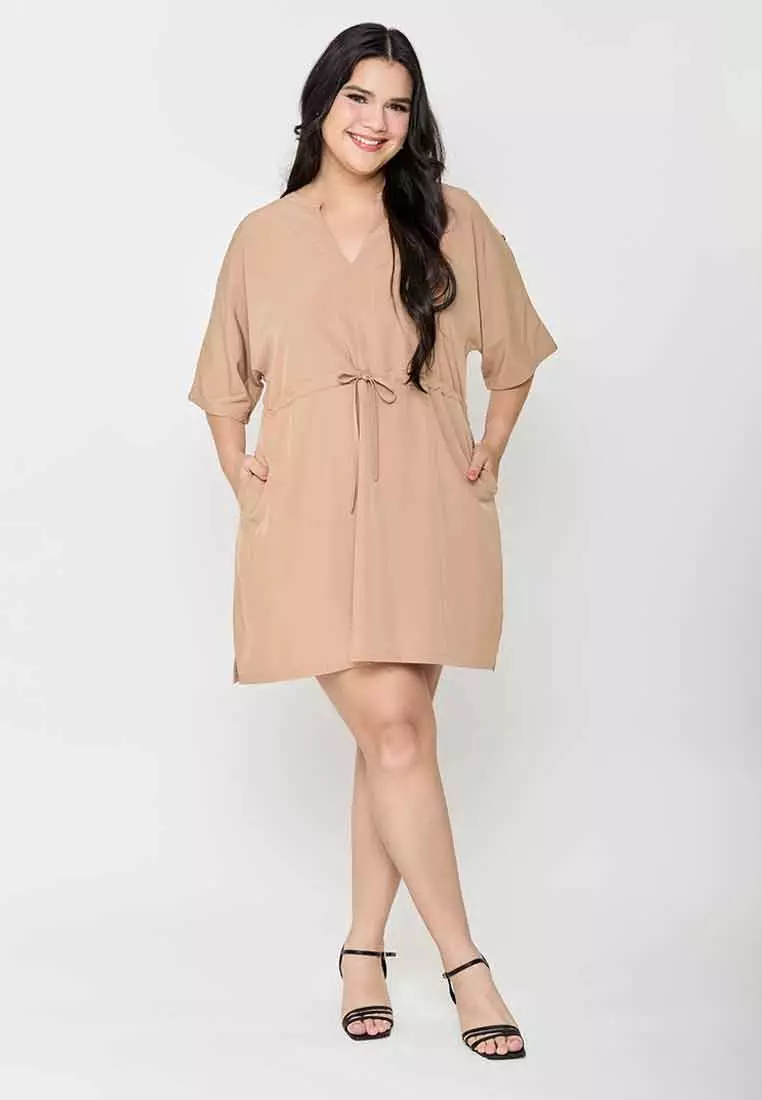 Milly Plus Size Celestina Top with Adjustable Waist Tie
