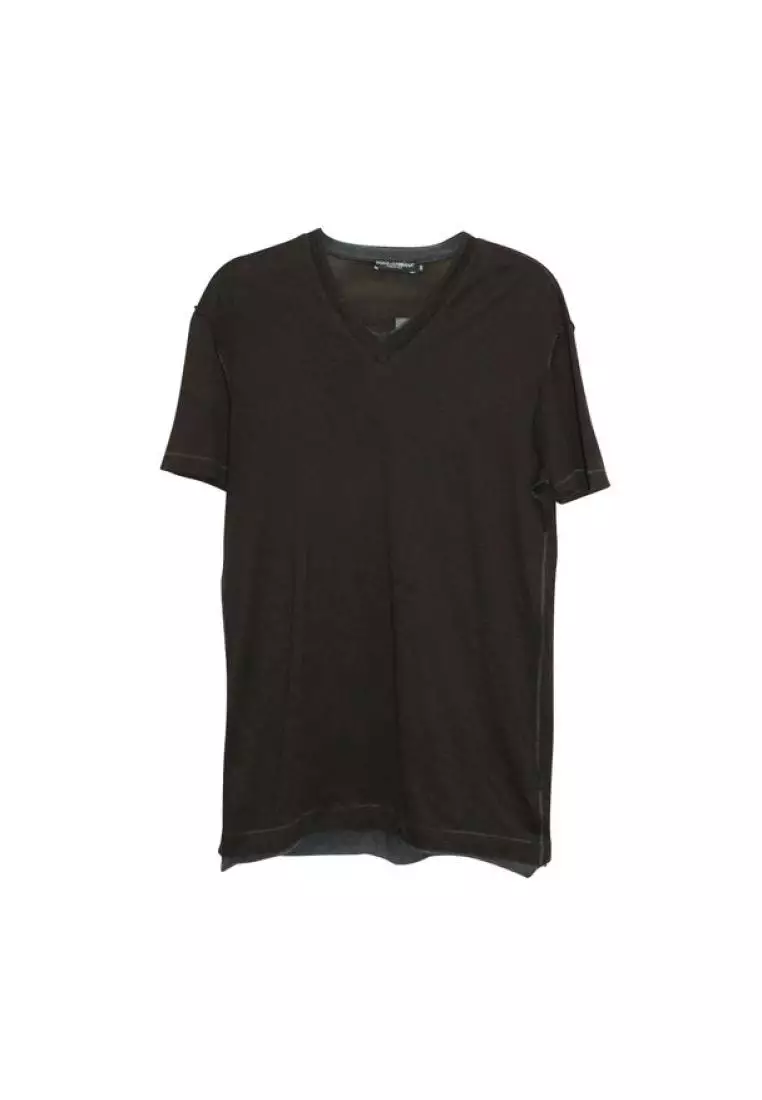 Dolce and gabbana black v neck t outlet shirt