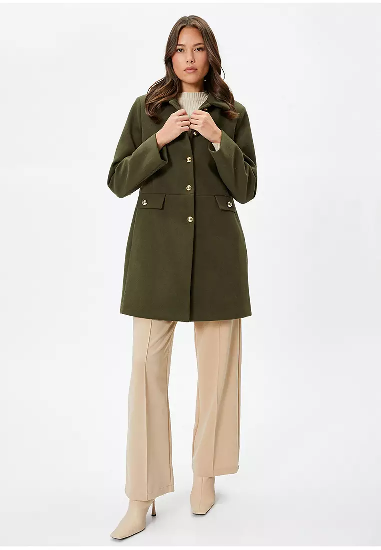 Gold Buttoned Kase Coat