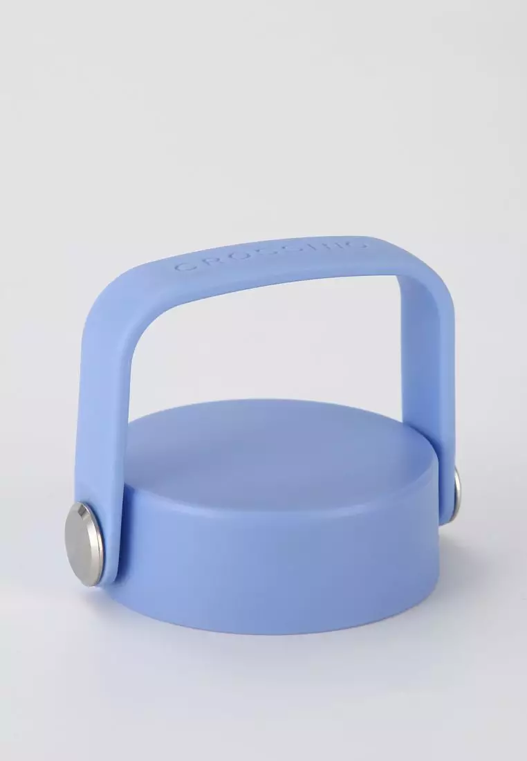 Crossing Urban Ceramic S/S Insulated Flat Cap Bottle With Handle 600ml - Heirloom Blue (Light Blue)