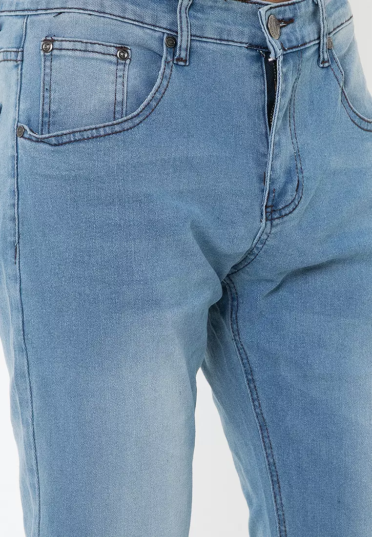 Slim Fit Stretchable Washed Denim Jeans