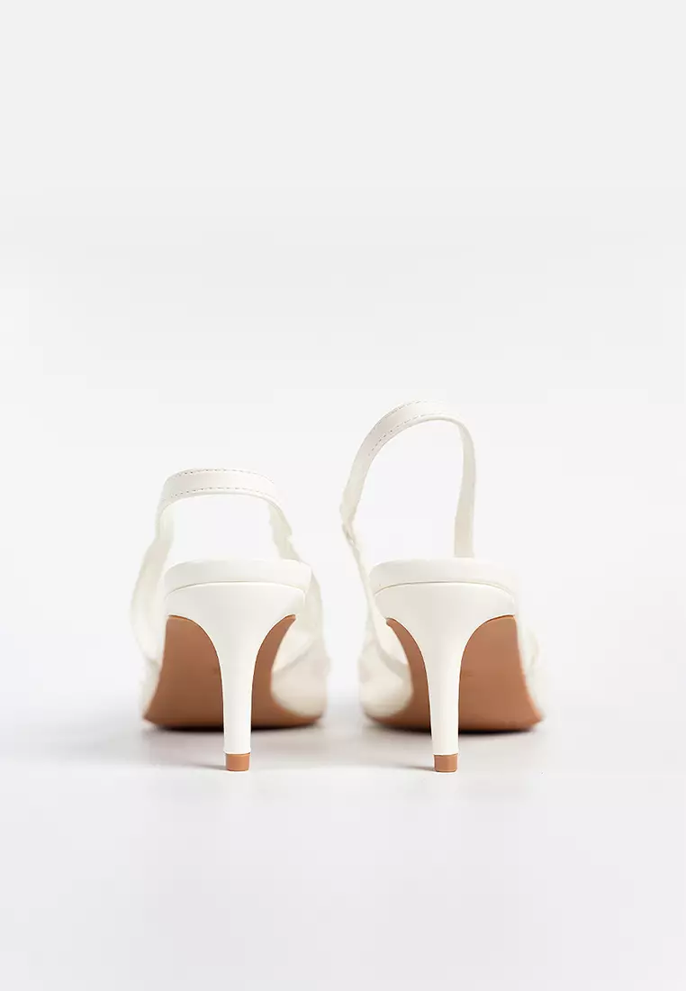Evora Lace Slingbacks Pumps