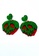 BELLE LIZ red Skylar Scary Apple Earrings 7024CAC15ABA81GS_2