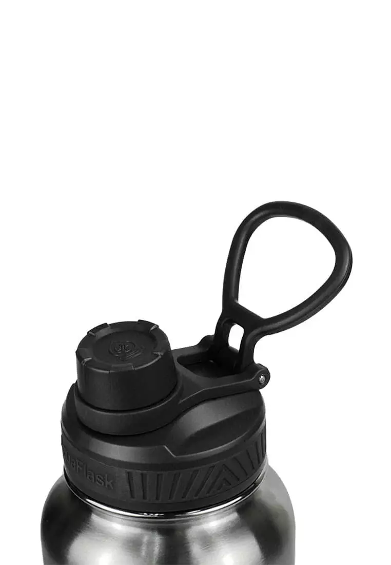 32oz Wide Mouth Water Bottle Silver Steel