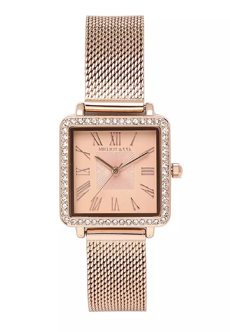 Gold watch clearance mesh