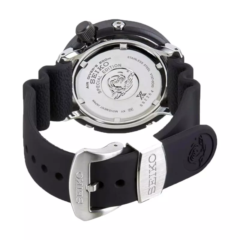 Jam Tangan Pria Seiko Prospex SNE518P1 Tuna Save The Ocean Solar Divers 200M Black Rubber Strap Special Edition