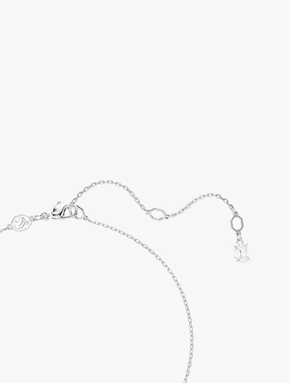 Idyllia Pendant, Mixed Cuts, Snowflake, White, Rhodium Plated - White