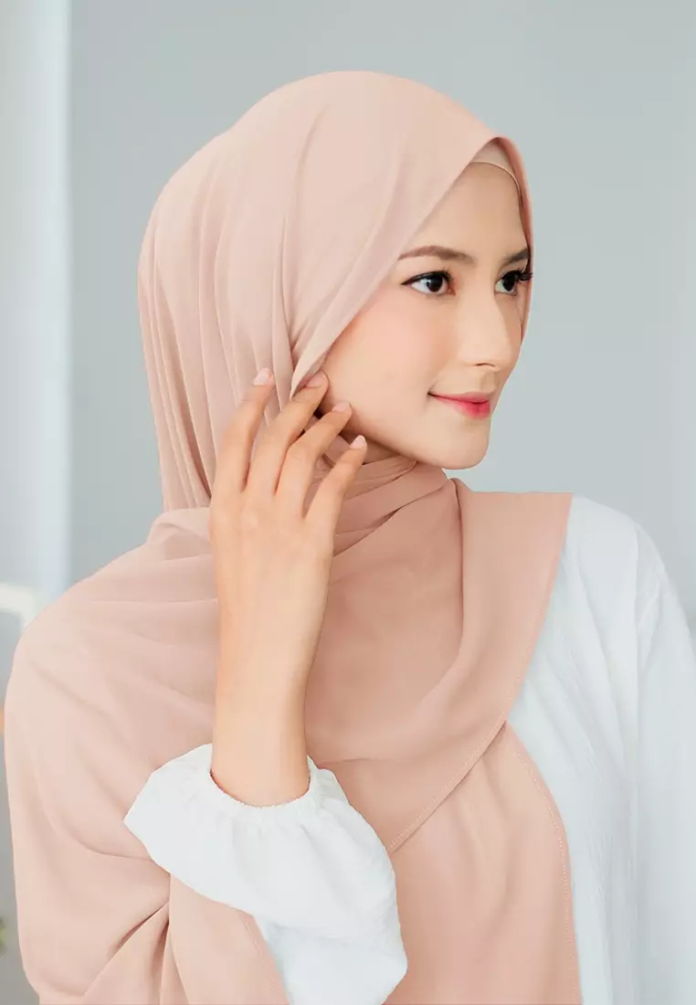 HIJAB INSTAN SAFFA - LIGHT PEACH
