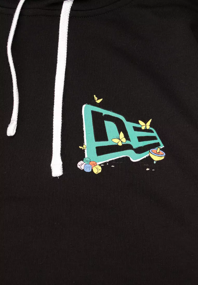 NE x Squid Game Black Graphic Oversized Hoodie
