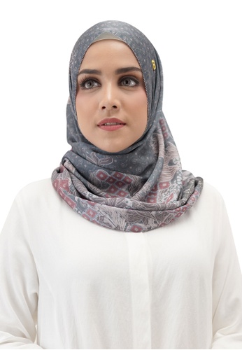 Buttonscarves grey Buttonscarves Maharani Twistant Dhusar 19BE4AA3141E6CGS_1