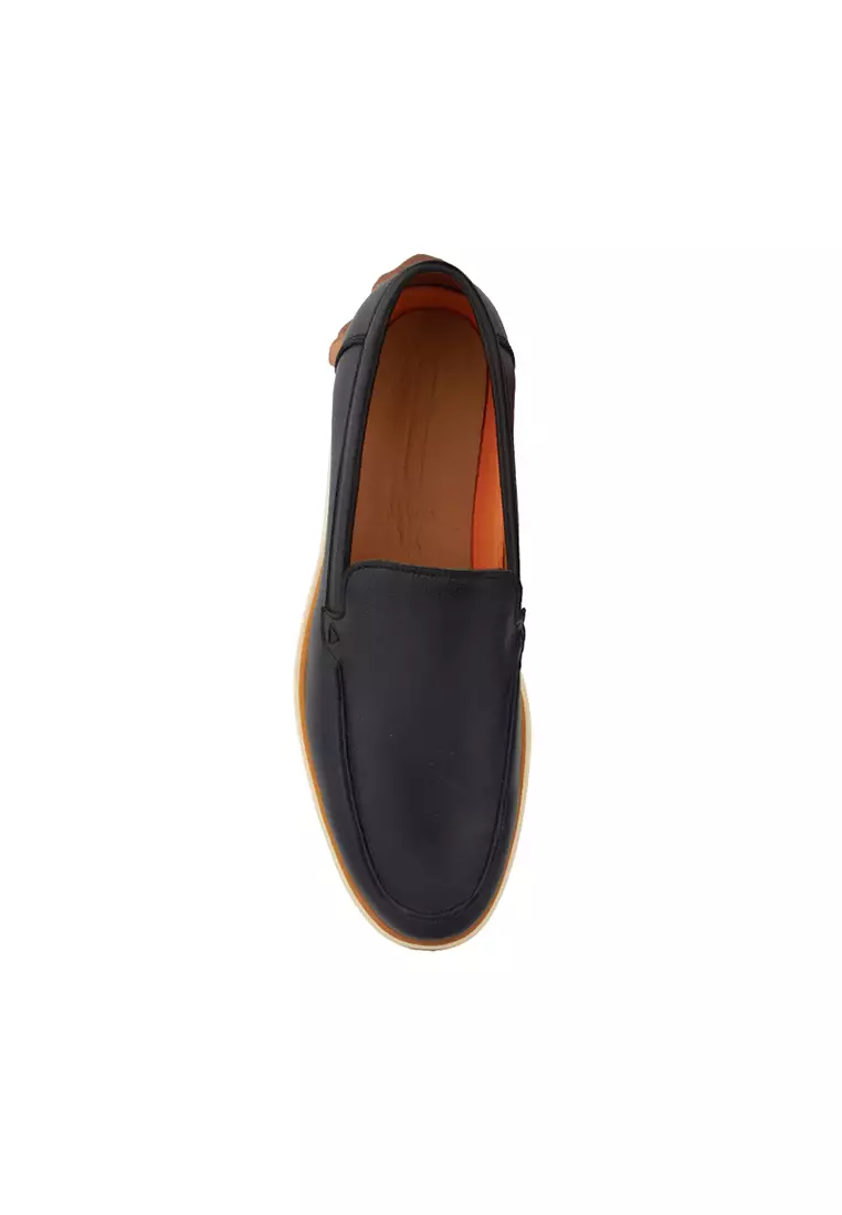 Sepatu Pria Casual Loafer Moccasin Gino Mariani Hope Black