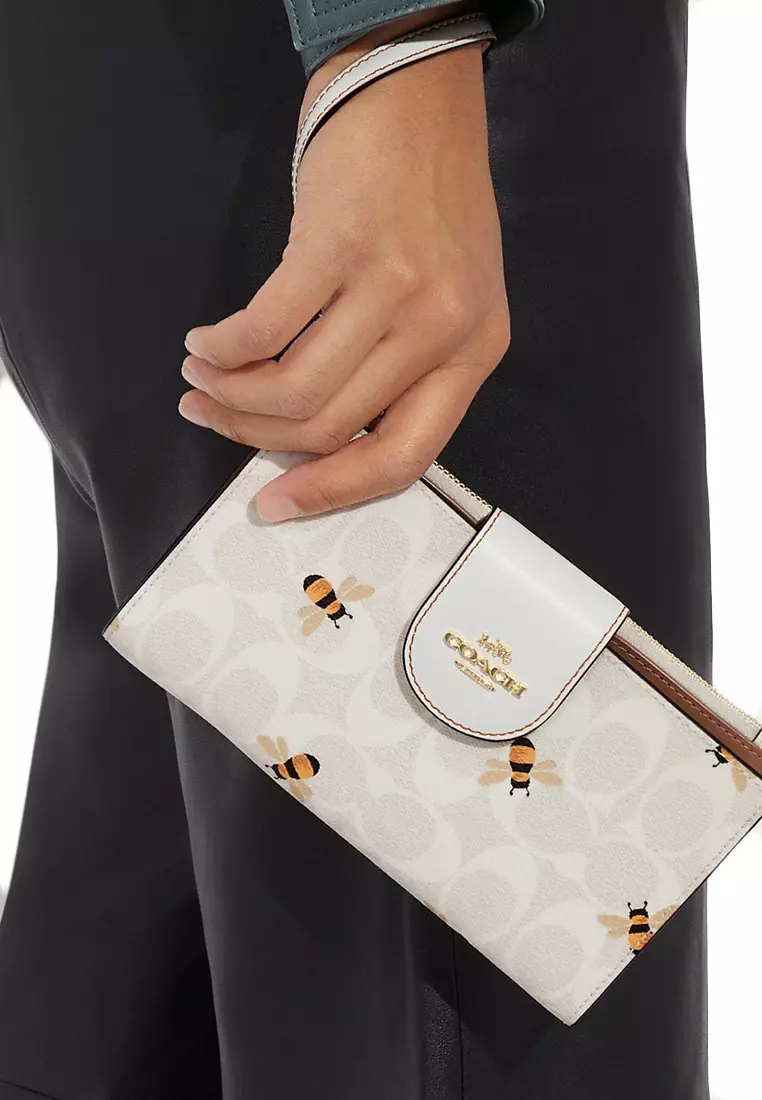 Bee shop coach wallet