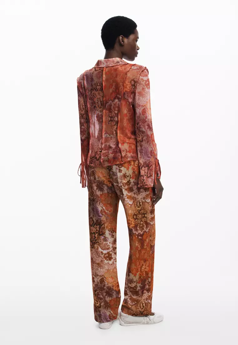 Chiffon T-shirt with bows