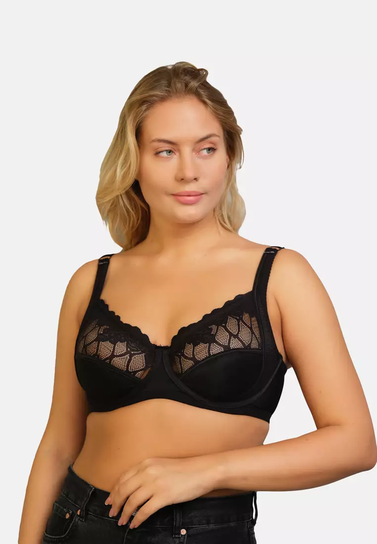 Black Minimizer Bra, Underwear for Women