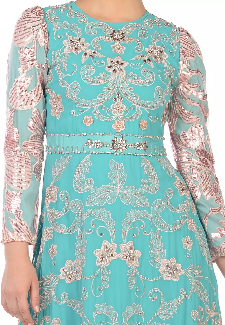 Bibiq Gamis Tile Bordir