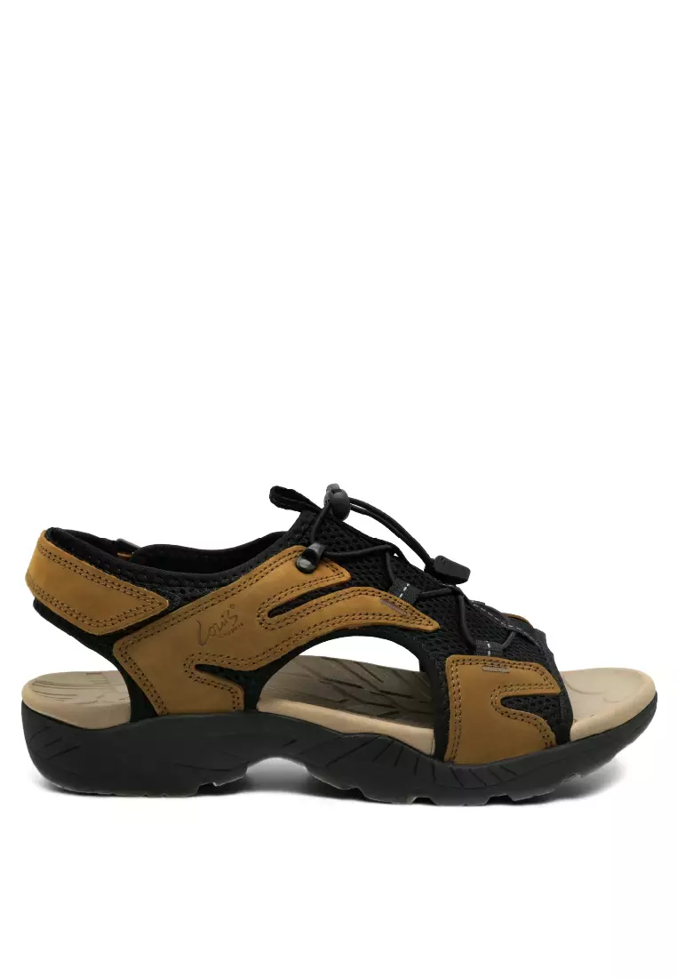 Men Slip On Faux Leather Classic Casual Sandals - 250441262
