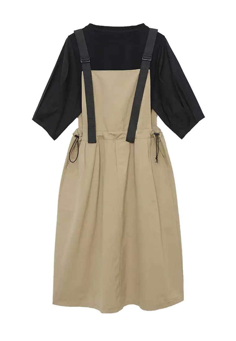 Causal style One Piece Dress with T shirt  Suit A22033110KI