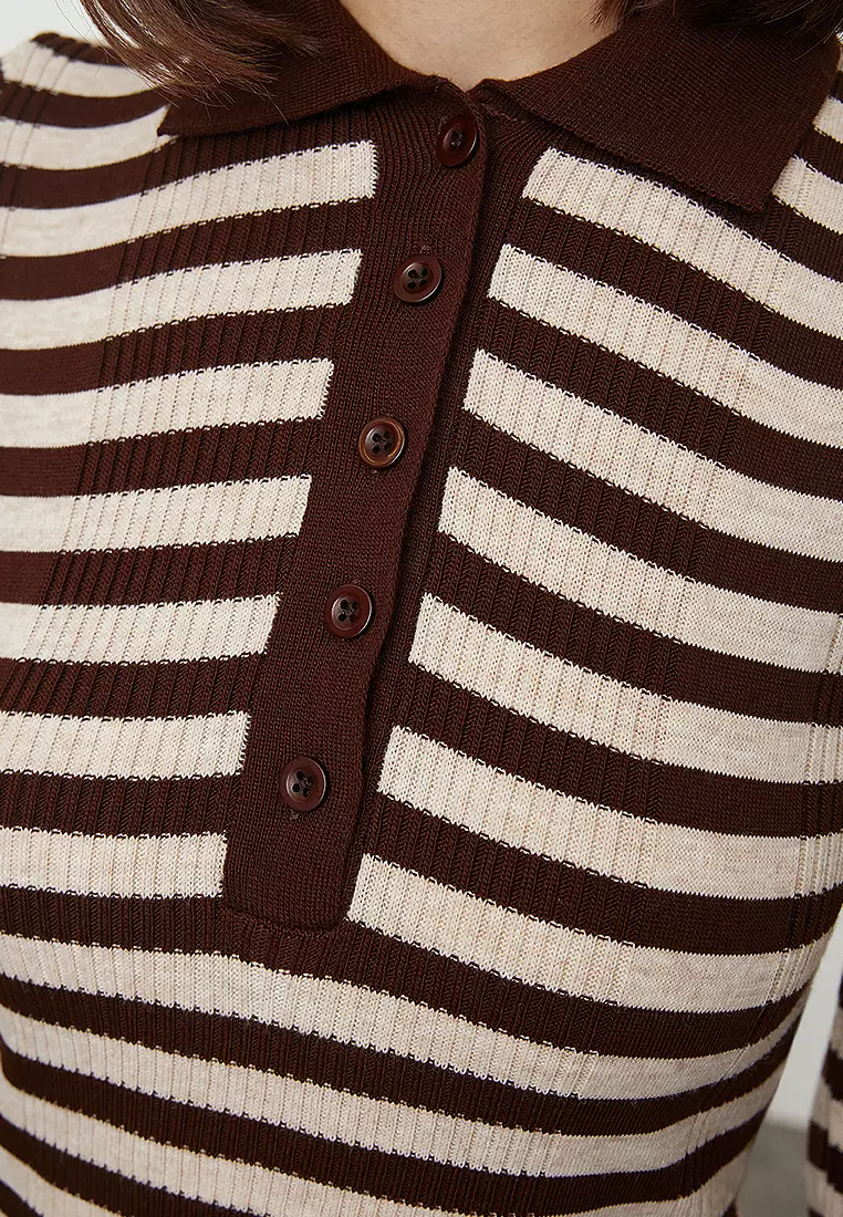 Striped Polo Jumper