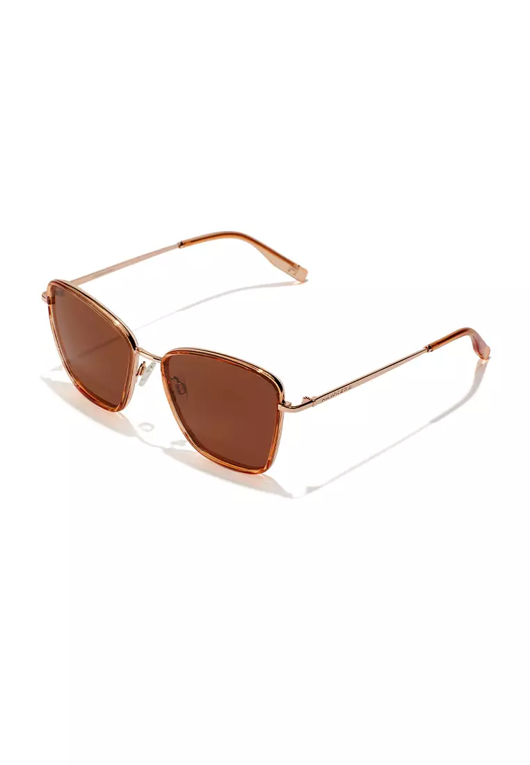 HAWKERS POLARIZED Sand Brown CHILL Sunglasses for Men and Women, Unisex. UV400 Protection. Official Product designed in Spain