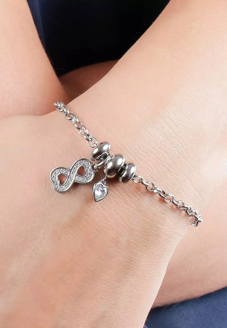 Drops Bracelet SCZ927 Steel Crystals