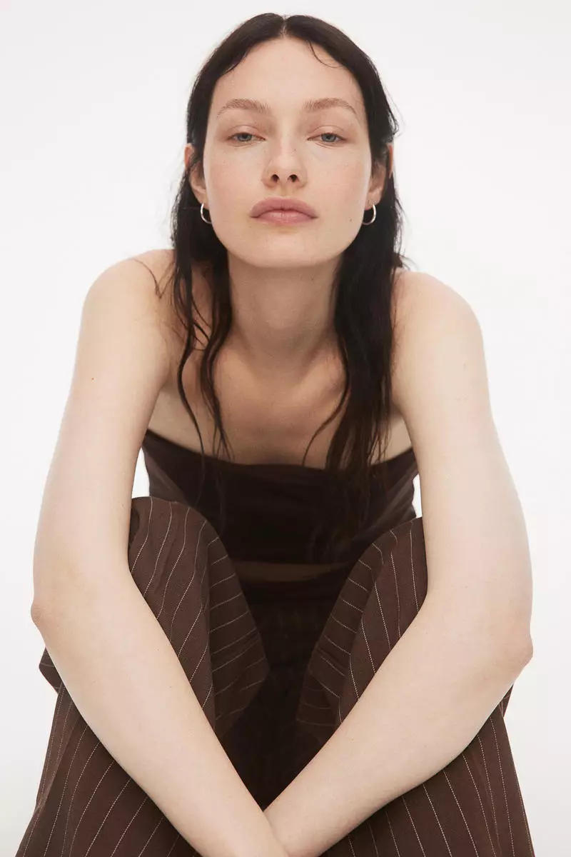 Wide tailored trousers