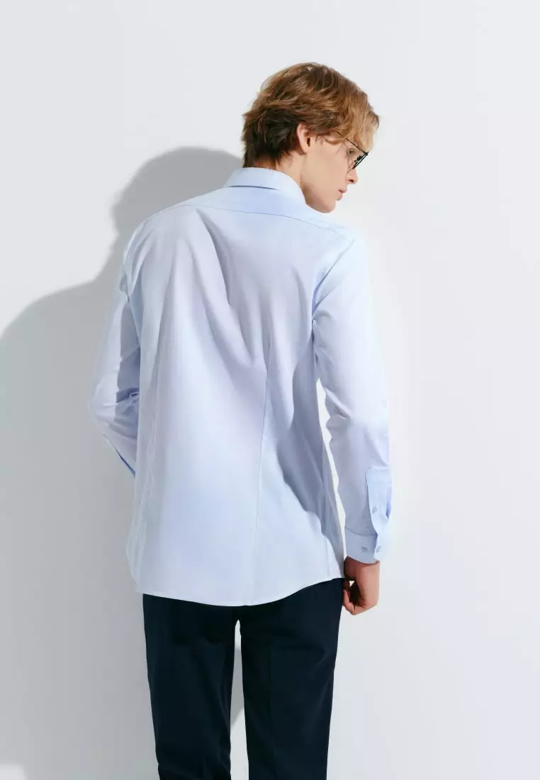 G2000 Easy Care Cotton Blend 2 Tone Shirt