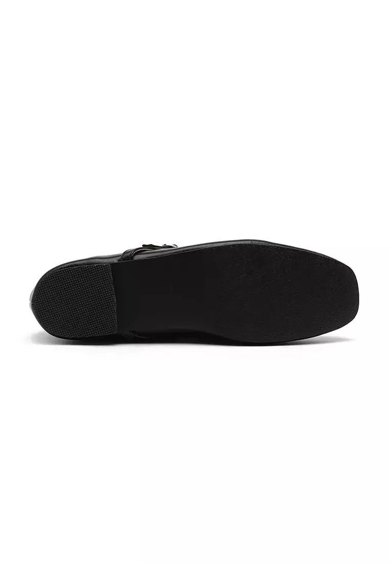 Melliji Maryjane Flats (1cm) - Black