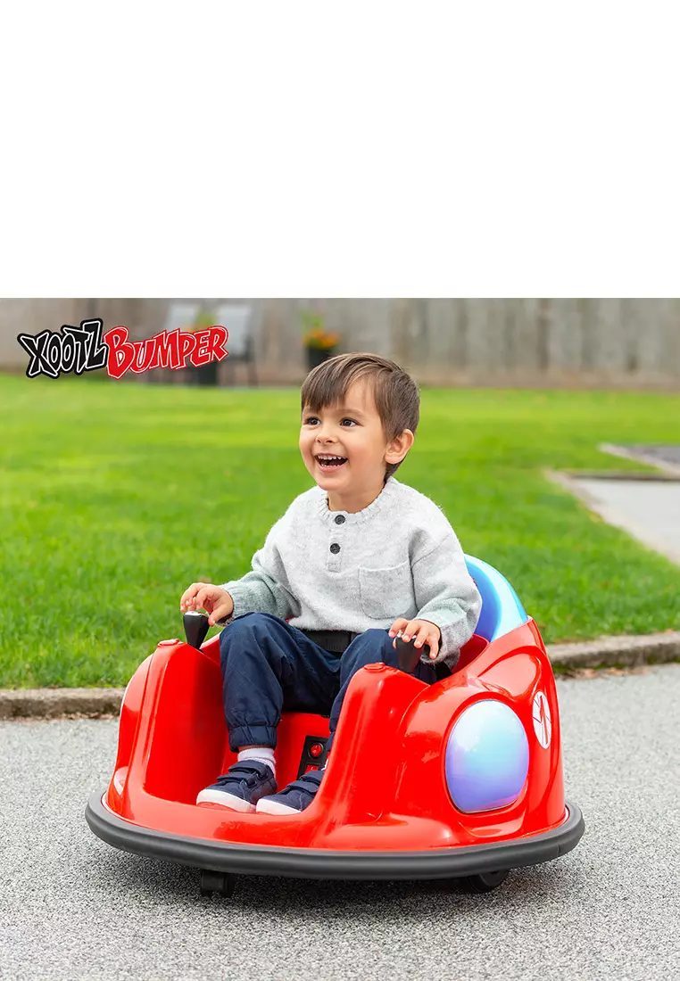 Xootz New Bumper Car With Remote Control Maroon Red - Mobil Bombomcar Anak