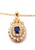 BELLE LIZ gold Lea Blue Diamonds Gold Necklace 3FCFBAC74CD057GS_4